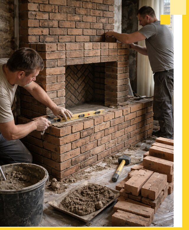 Изготовление и установка кирпичных каминов в Кургане