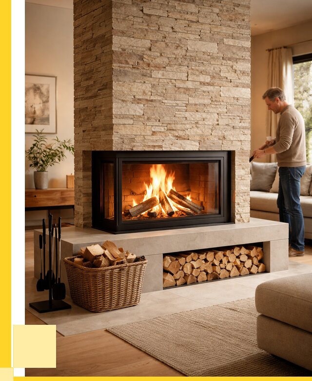 Дровяной камин под ключ в Кургане от 206180 р. | ЭриданКрг