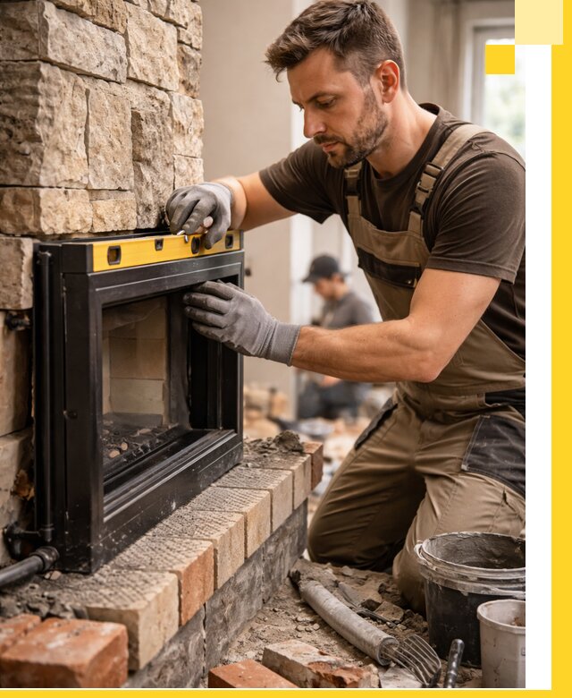 Дровяные камины под ключ в Кургане: монтаж, обустройство