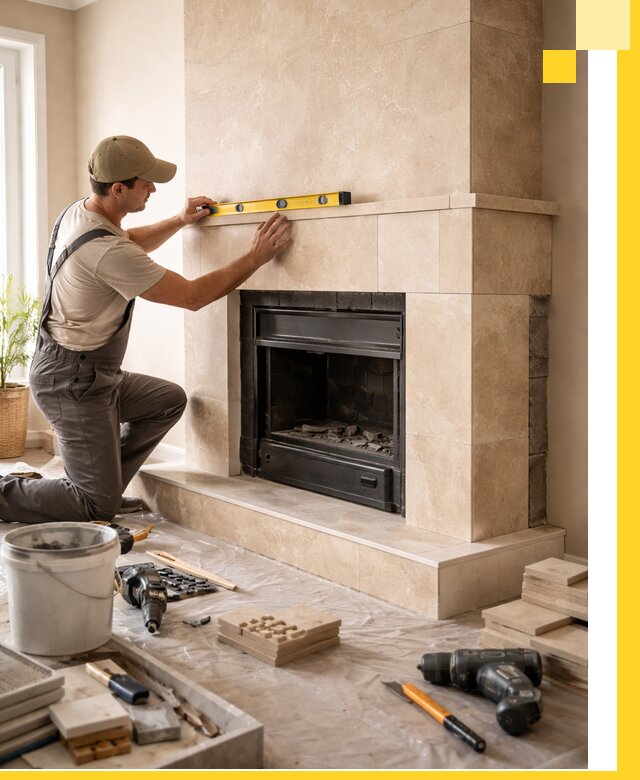 Установка и монтаж каминов в частном доме под ключ в Кургане