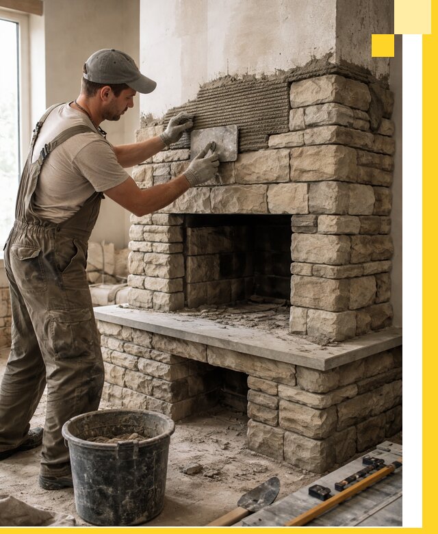 Строительство каминов под ключ в Кургане от проектирования до монтажа