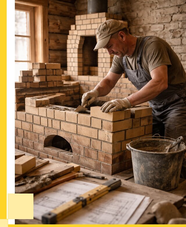 Кладка печей из кирпича в Кургане цены от 30927 р. - ЭриданКрг