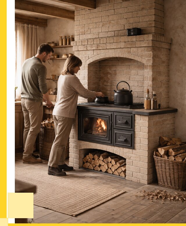 Печи с плитой в Кургане от 46391 р. | ЭриданКрг — кирпичная печь