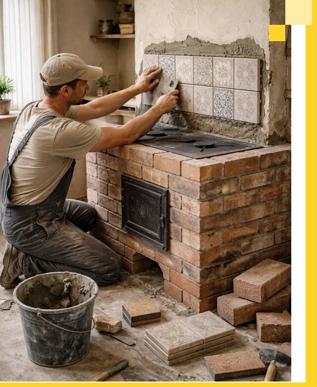 Печи с плитой на заказ монтаж гарантия и сервис в Кургане