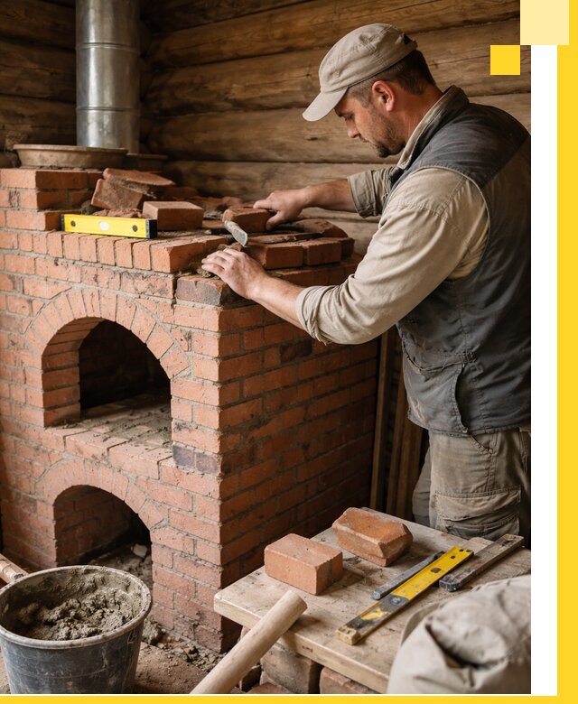 Изготовление и установка русских печей в Кургане под ключ