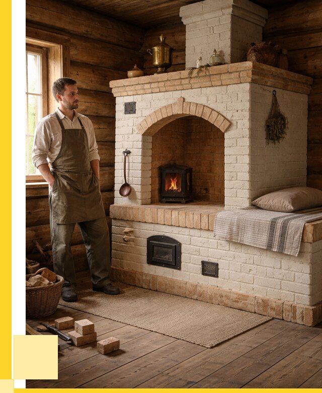 Русские печи с лежанкой под ключ в Кургане от 154635 р. ЭриданКрг