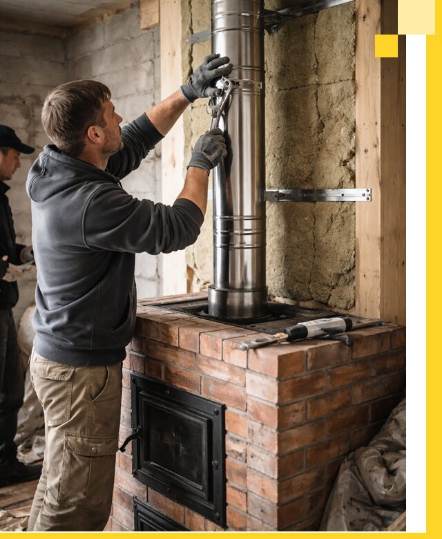 Изготовление и монтаж печей и дымоходов под ключ в Кургане