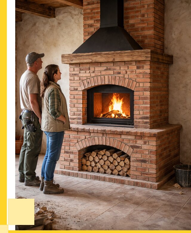 Печи камины из кирпича в Кургане от 123708 р. | ЭриданКрг