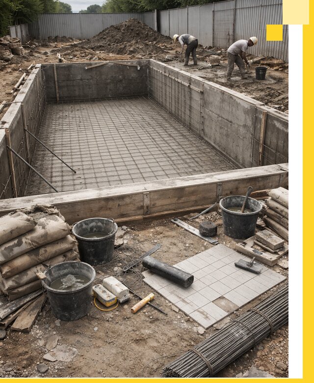 Строительство бассейнов под ключ в Кургане, дизайн и монтаж