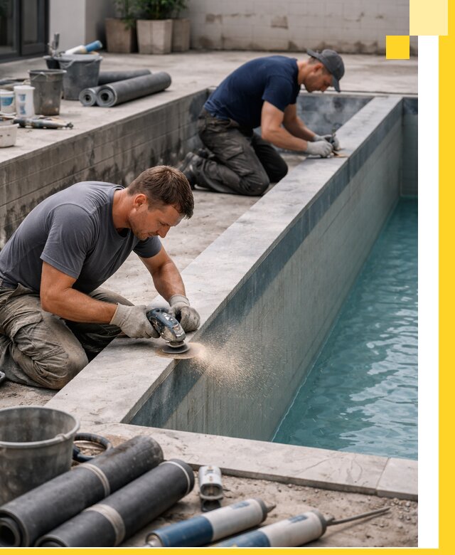 Профессиональный ремонт бассейнов под ключ в Кургане