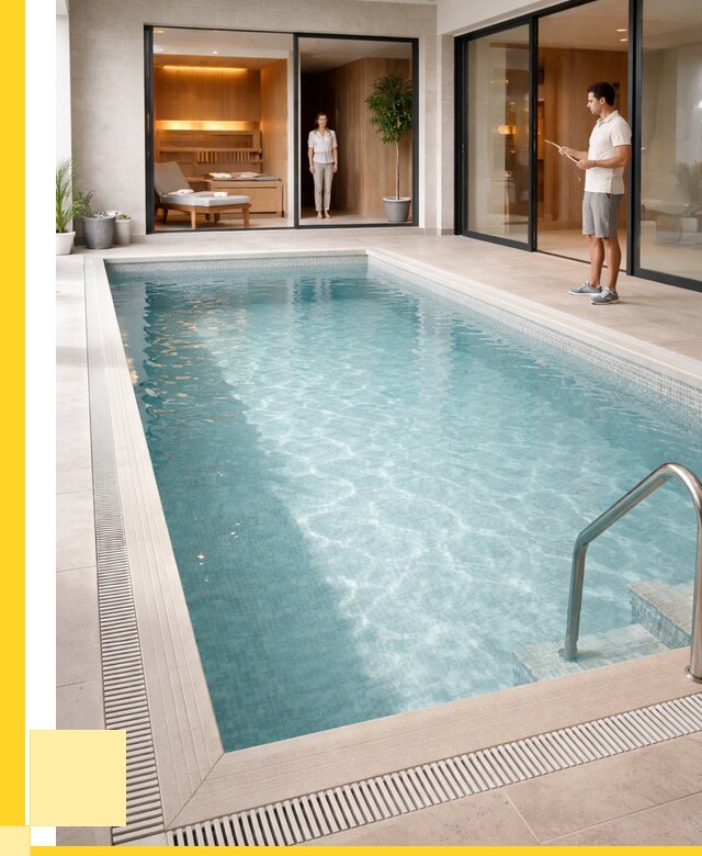 Отделка бассейна пленкой ПВХ в Кургане от 3608 р. - ЭриданКрг