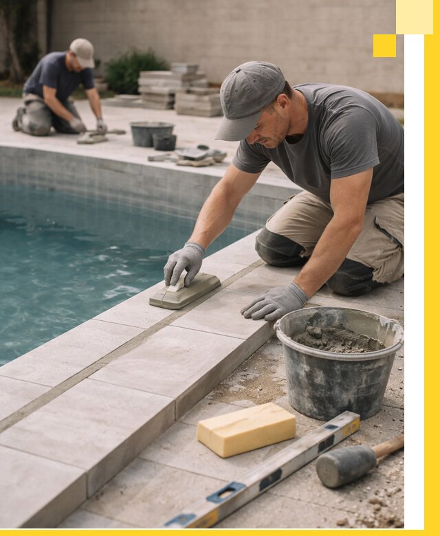 Отделка бассейнов в Кургане: декоративная отделка и гидроизоляция