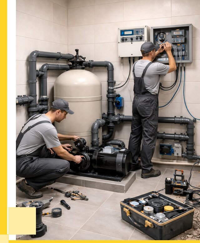 Монтаж оборудования для бассейнов в Кургане от 41236 р. | ЭриданКрг