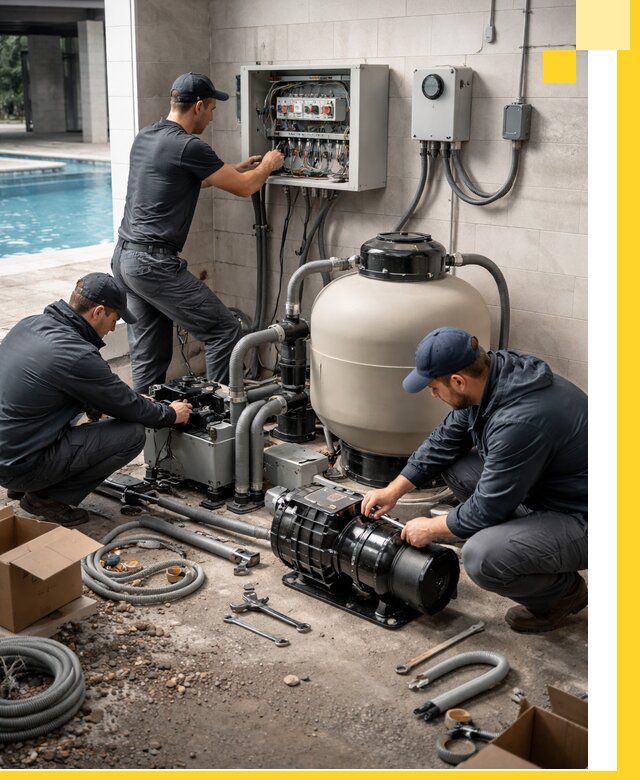 Профессиональный монтаж оборудования для бассейнов в Кургане