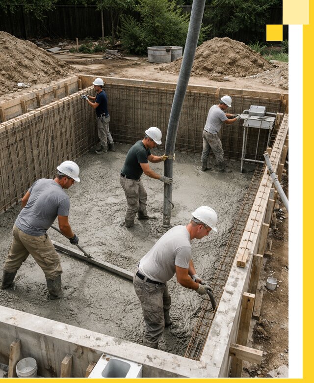 Строительство бетонных бассейнов под ключ в Кургане