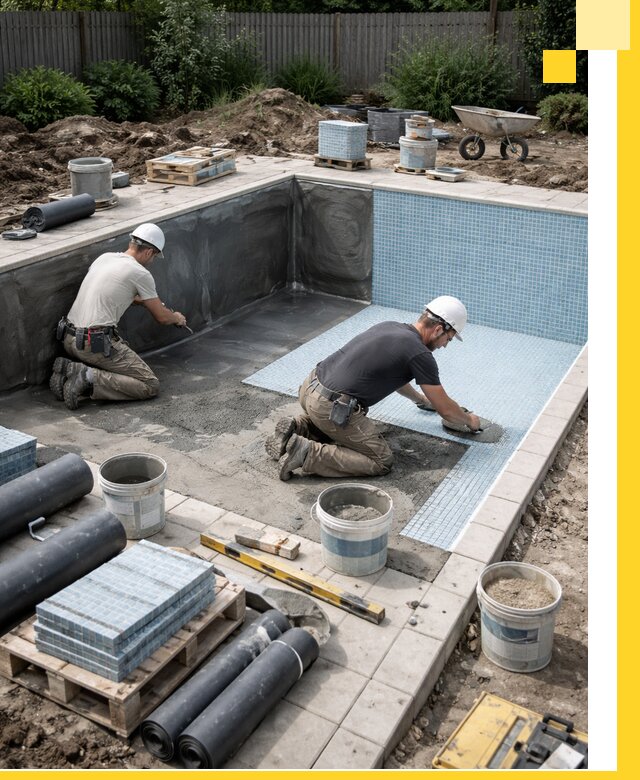 Проектирование и строительство стационарных бассейнов в Кургане