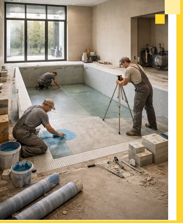 Проект и строительство закрытых бассейнов в Кургане под ключ