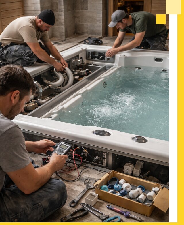 Гидромассажные бассейны под ключ в Кургане, дизайн и монтаж