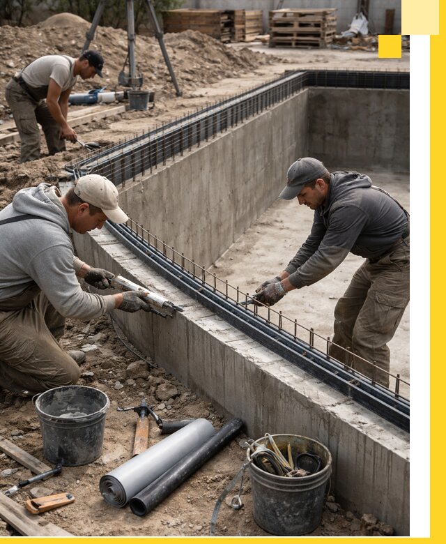 Качественный монтаж чаши бассейна в Кургане под ключ с гарантией