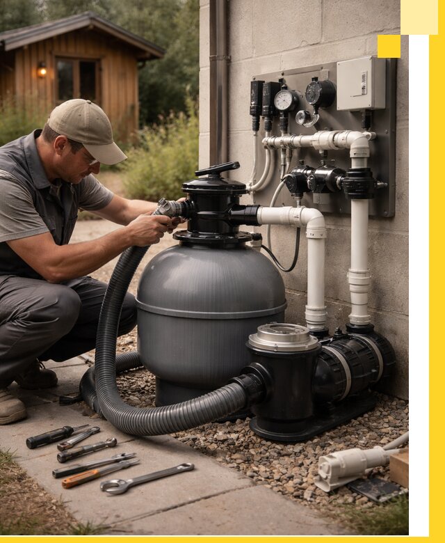 Продажа и монтаж фильтров и насосов для бассейнов в Кургане