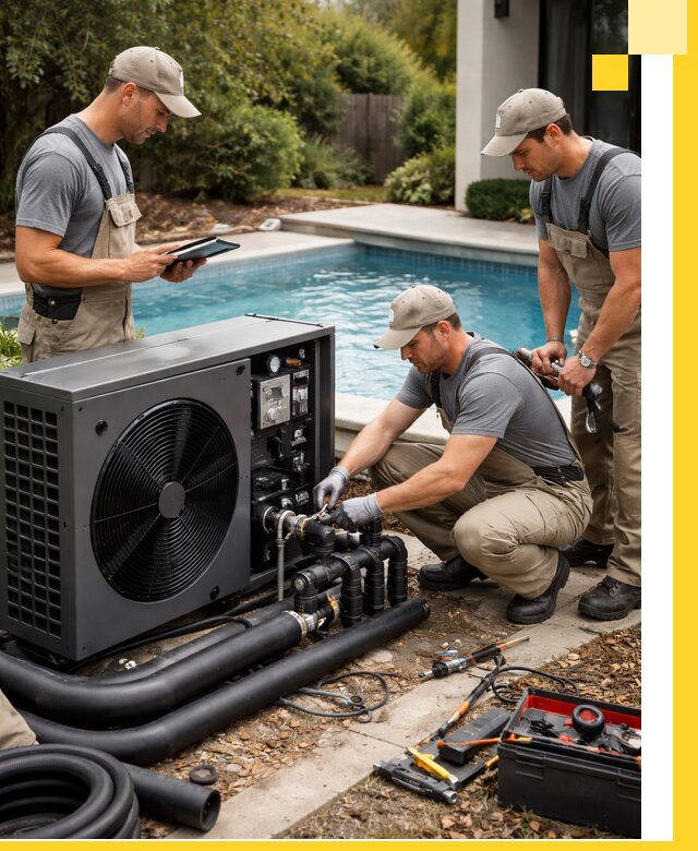 Проектирование и установка тепловых насосов для бассейнов в Кургане