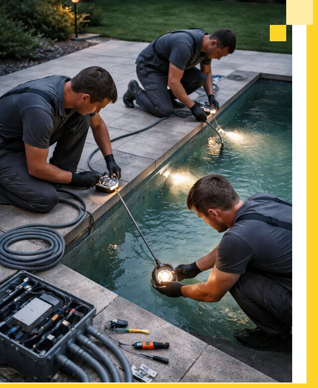 Профессиональное освещение бассейнов в Кургане: дизайн и монтаж