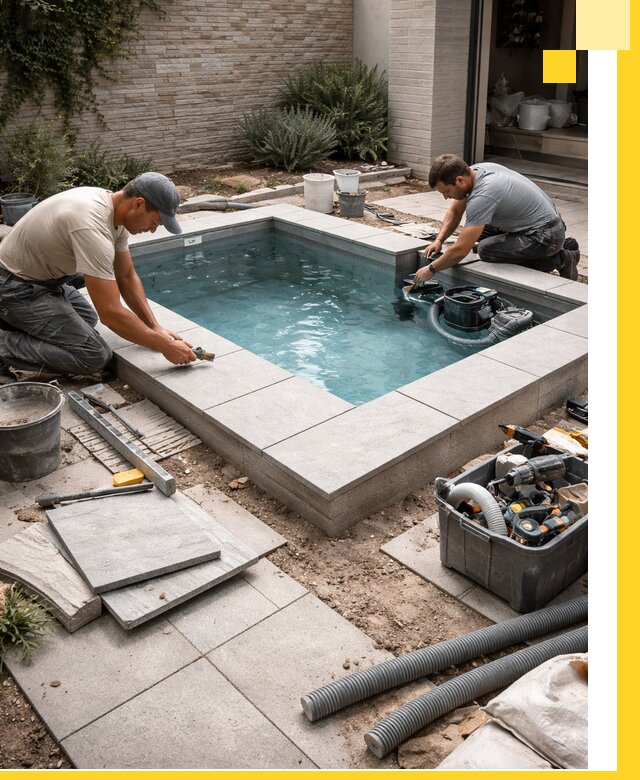 Мини бассейны под ключ в Кургане, дизайн и установка