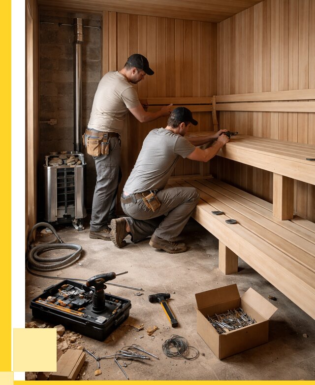 Монтаж саун под ключ в Кургане от 123708 р. | ЭриданКрг