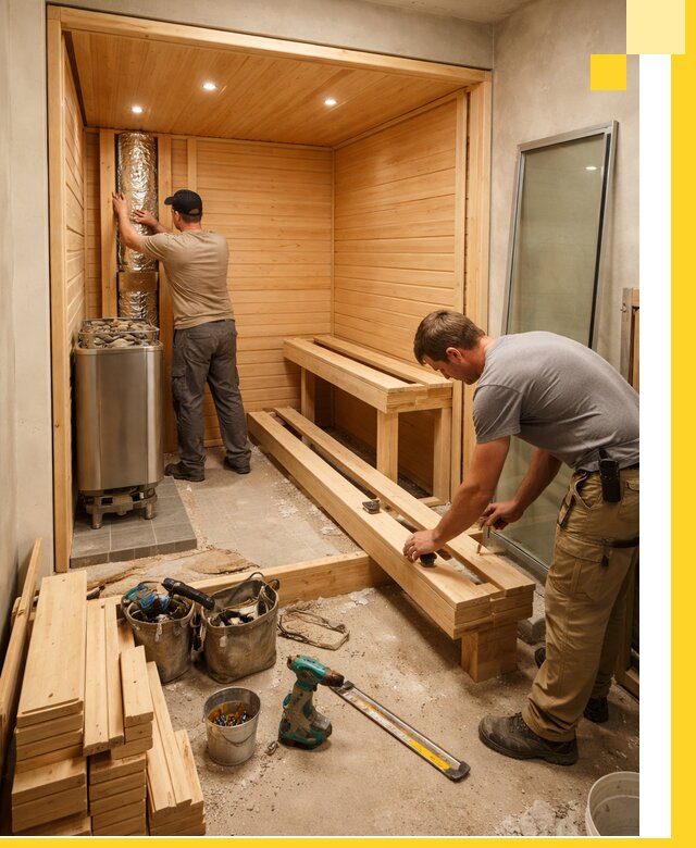 Проектирование и установка домашних саун под ключ в Кургане