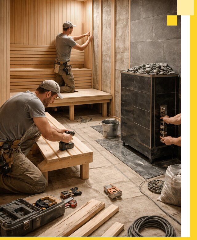 Дизайн и строительство интерьерных саун под ключ в Кургане