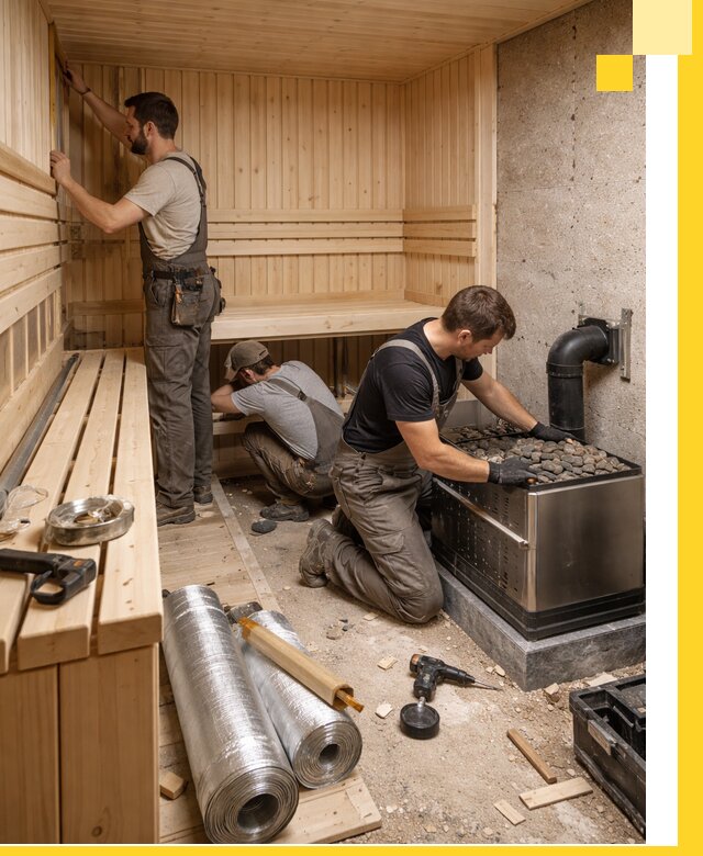 Индивидуальные сауны на заказ в Кургане под ключ, проект и монтаж