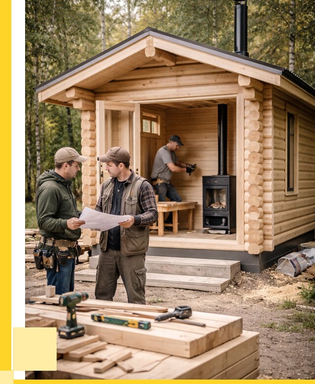 Монтаж бань под ключ в Кургане — от 206180 р. | ЭриданКрг