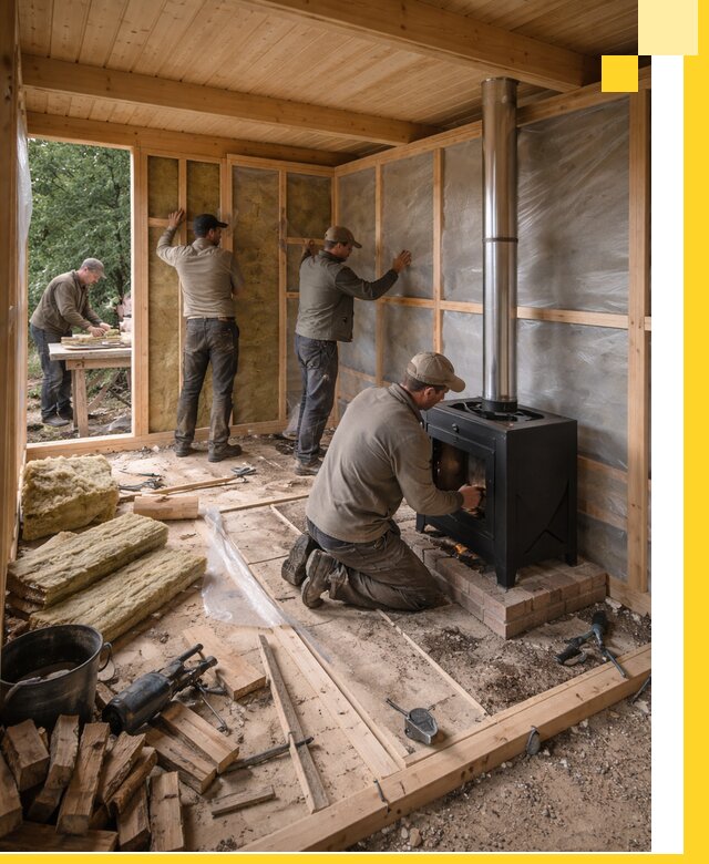 Профессиональный монтаж бань под ключ в Кургане для дома