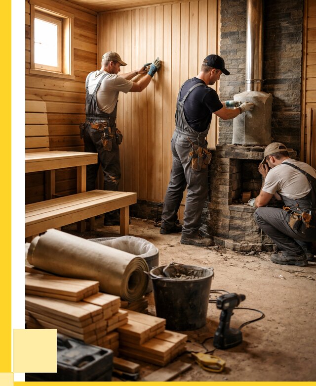 Ремонт бань под ключ в Кургане от 46391 р. | ЭриданКрг