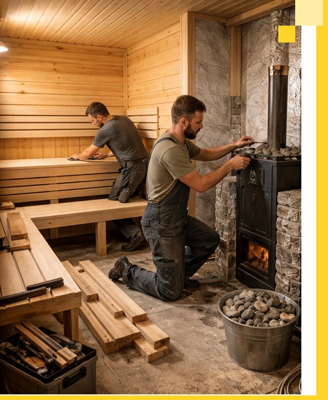 Дизайн и строительство интерьеров бань под ключ в Кургане