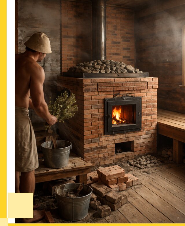 Кирпичные банные печи в Кургане от 92781 р. | ЭриданКрг