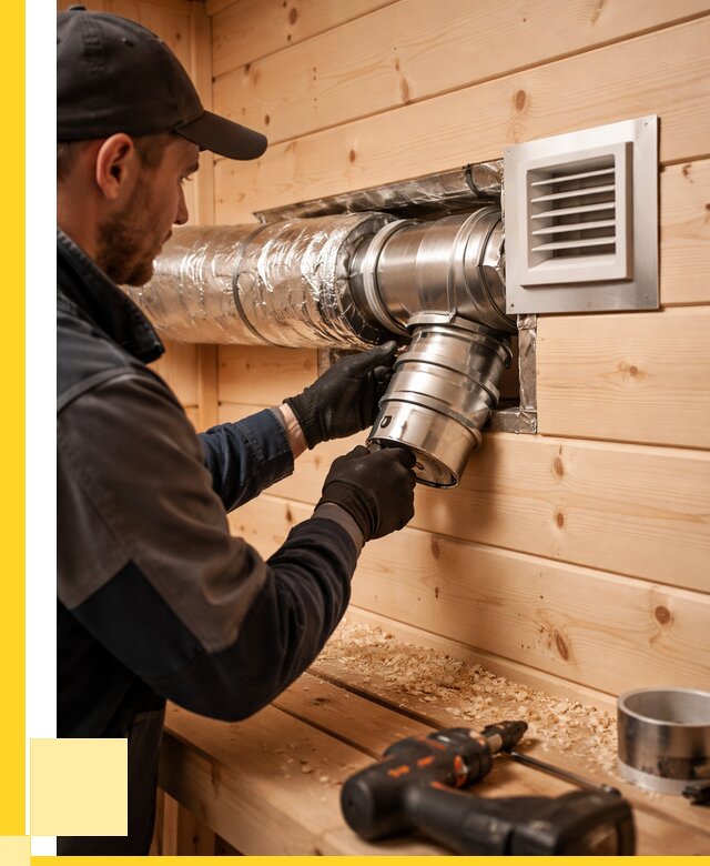 Монтаж вентиляции бани в Кургане от 12371 р. | ЭриданКрг