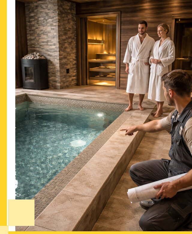 Проект бани с бассейном под ключ в Кургане от 67009 р. | ЭриданКрг