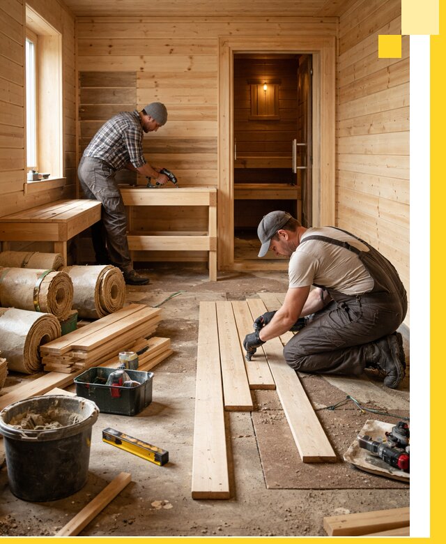 Индивидуальный проект бани с комнатой отдыха под ключ в Кургане