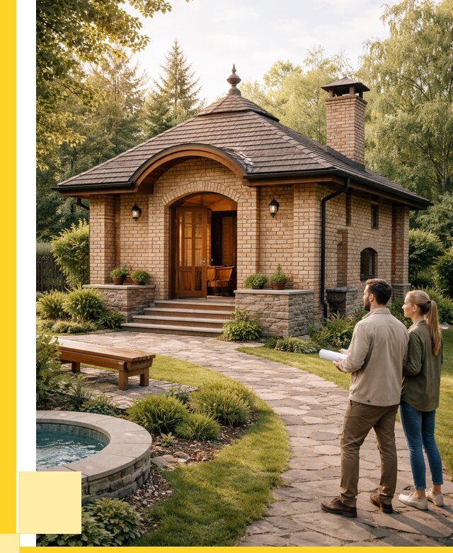 Проект кирпичной бани в Кургане от 30927 р. | ЭриданКрг