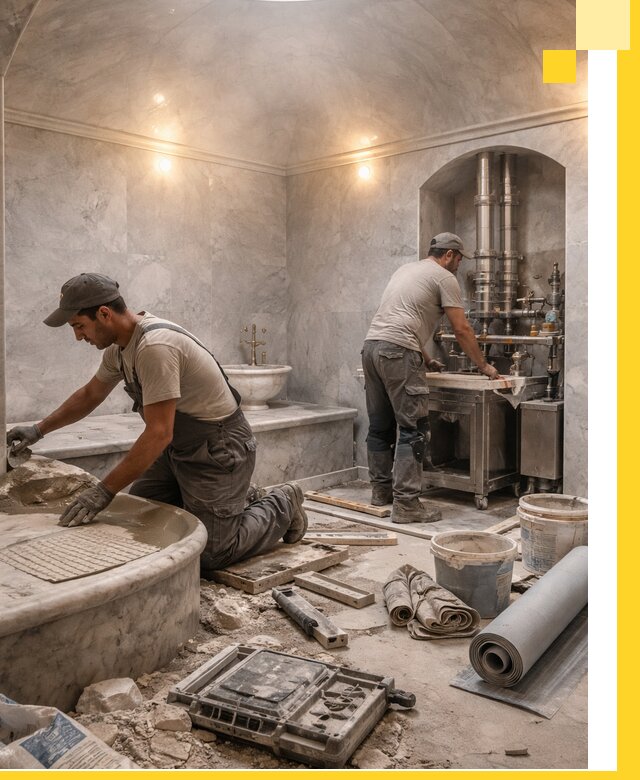 Строительство турецких бань хаммам под ключ в Кургане