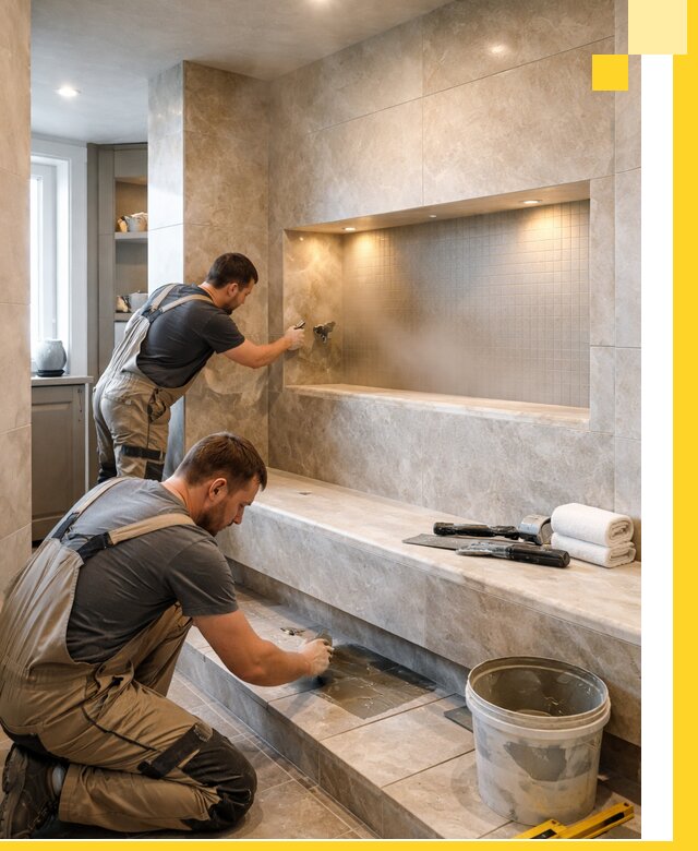 Профессиональное строительство хамама в квартире в Кургане