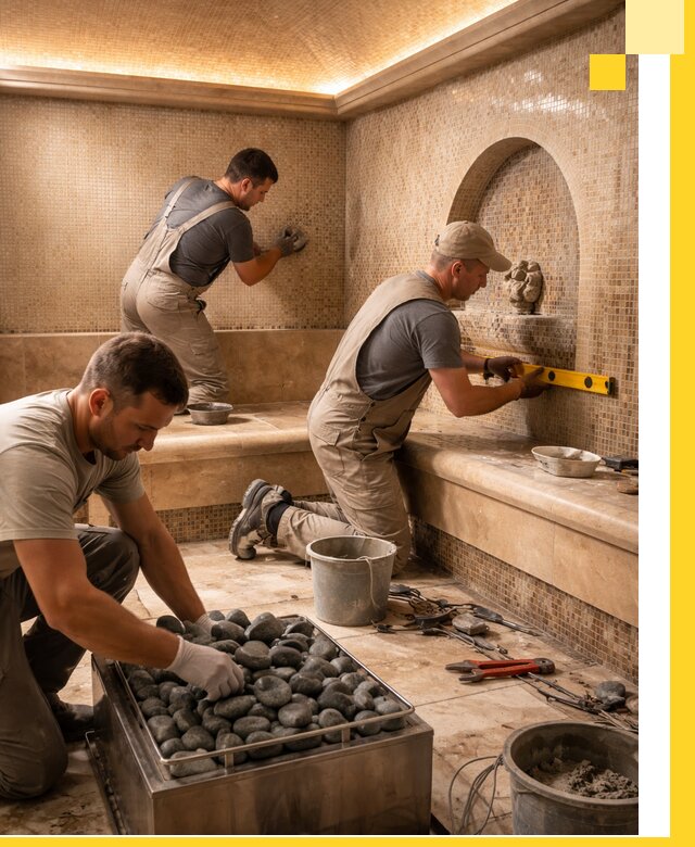 Проектирование и строительство хамама и сауны в Кургане