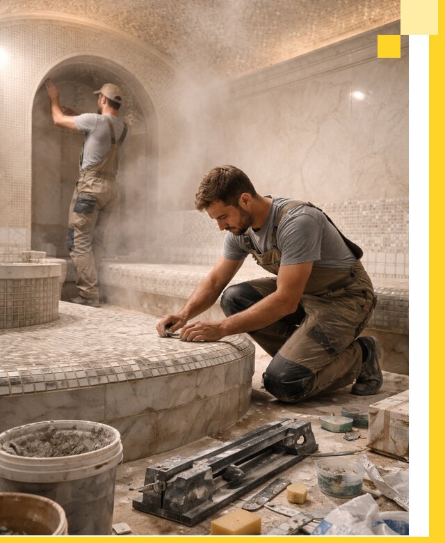 Профессиональный дизайн хамама и SPA под ключ в Кургане