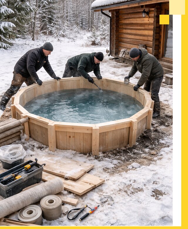 Изготовление и установка ледяных купелей под ключ в Кургане