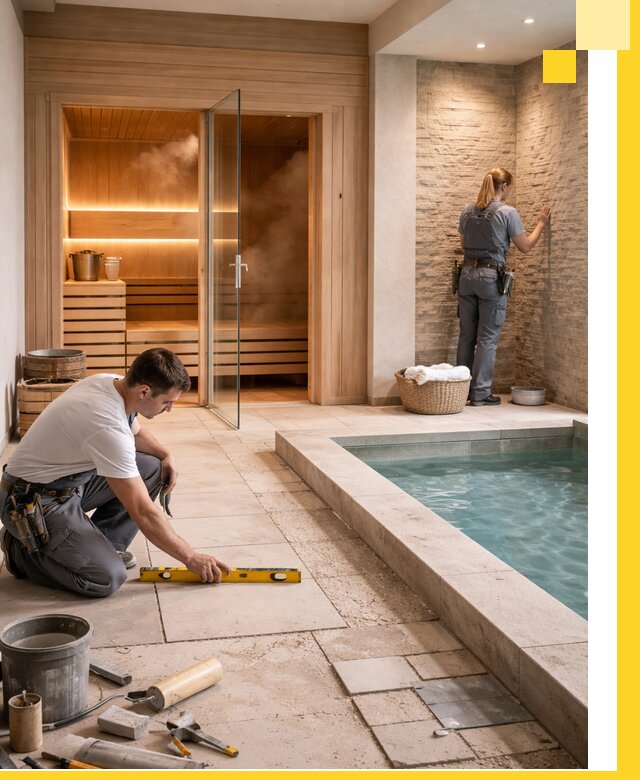 Комплексный дизайн и отделка интерьеров SPA под ключ в Кургане